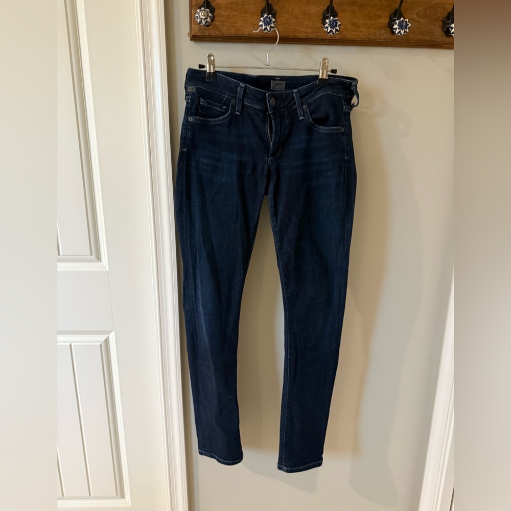 Citizens Of Humanity Deep Indigo Low Rise Skinny Jeans 28